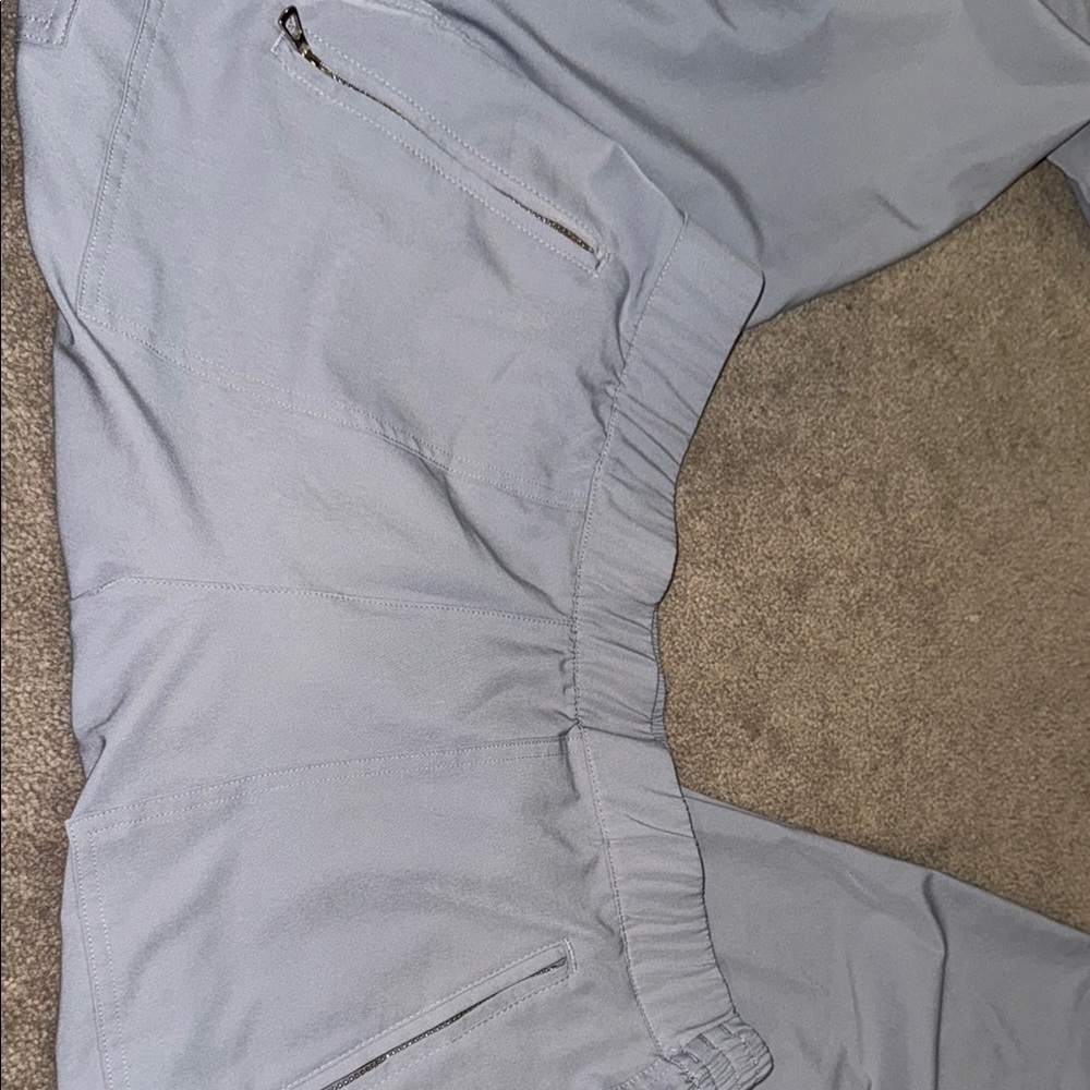 Gray Elastic Waist scrub pants